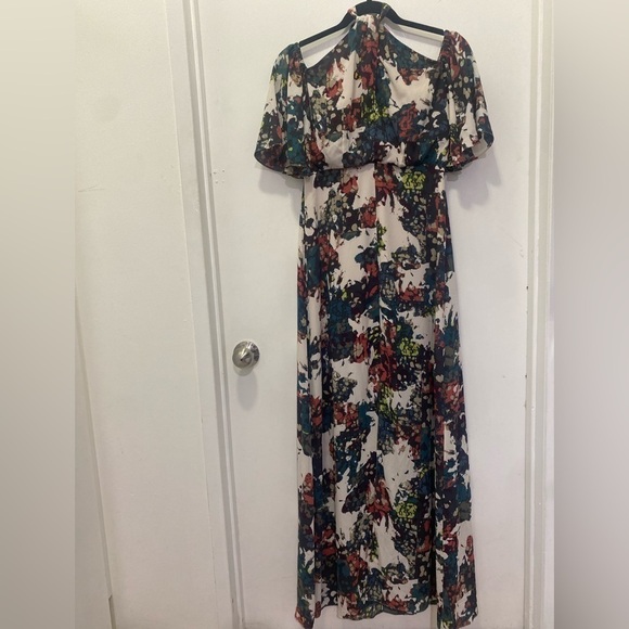 Bcbg Max Azria Kelley Off-the-Shoulder Halter Maxi Dress Sz 02 - Picture 7 of 9
